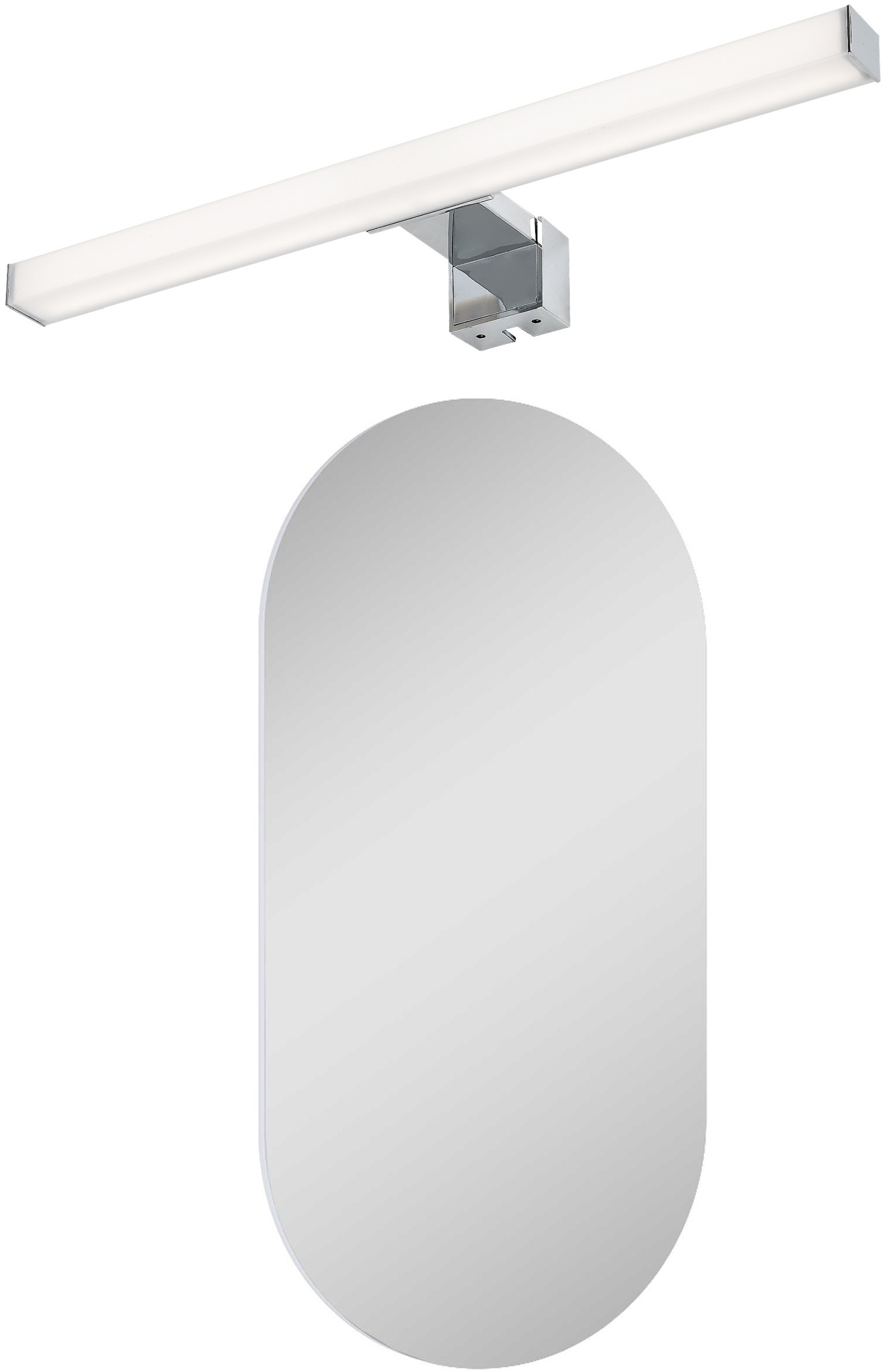 Set miroir Elita Oval RE067567000010, applique murale Rabalux Oliro 75048