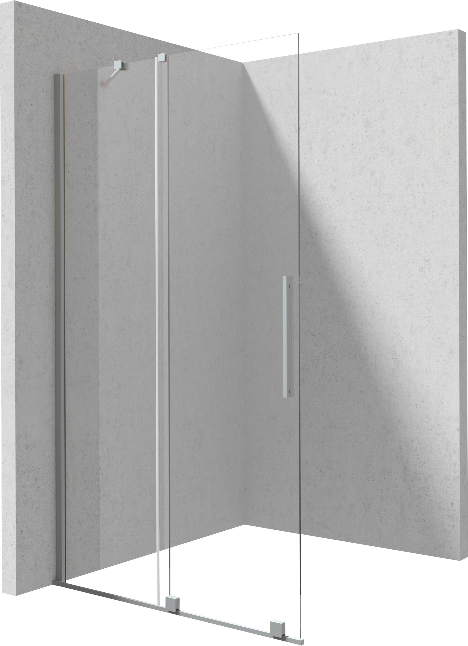 Deante Prizma paroi de douche walk-in 80 cm brossé/verre transparent KTJF_38R