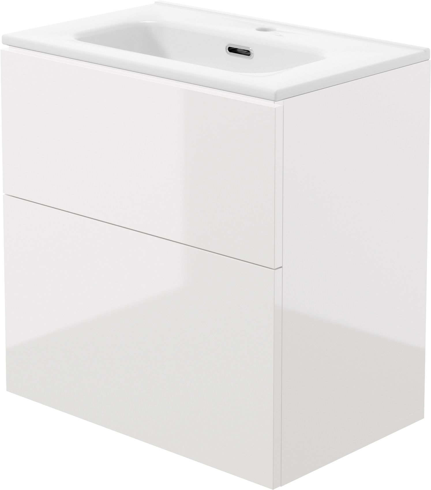 Deante Prizma lavabo avec meuble 60 cm blanche ST6U6U6U6M
