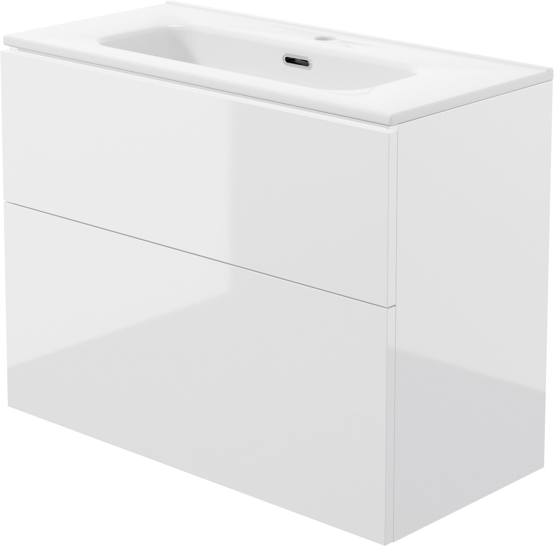 Deante Prizma lavabo avec meuble 80 cm blanche ST6U8U6U8M