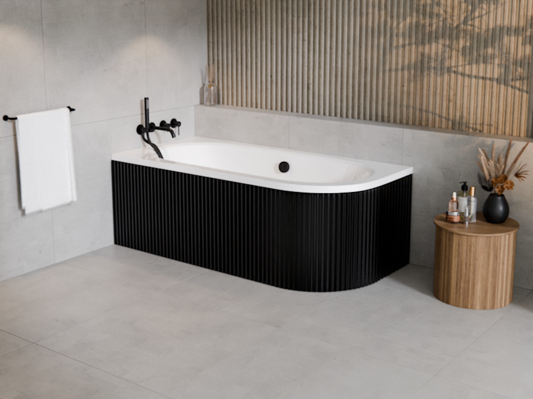 Set habillage de baignoire Besco Avita OAV-160-NSCR, baignoire d’angle Besco Avita #WAV-160-NL