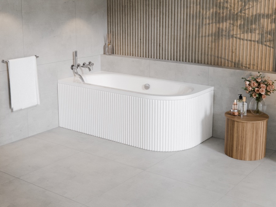 Set baignoire d’angle Besco Avita #WAV-170-NL, habillage de baignoire Besco Avita OAV-170-NSR