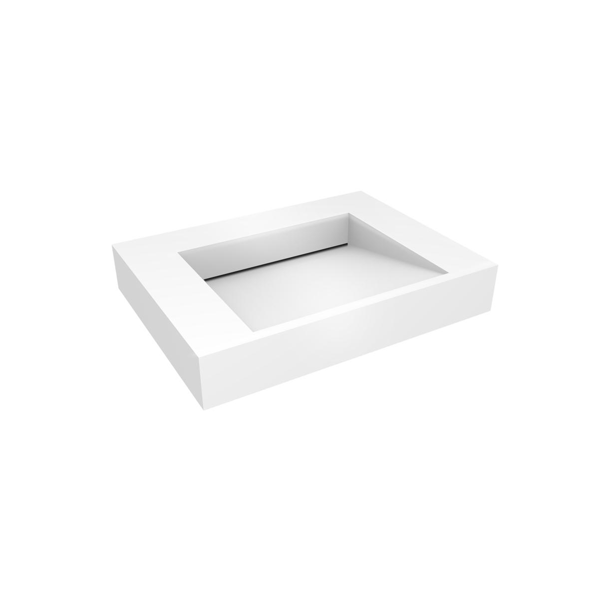 Oltens Stila lavabo 60x45 cm rectangulaire classique blanc brillant 40000000