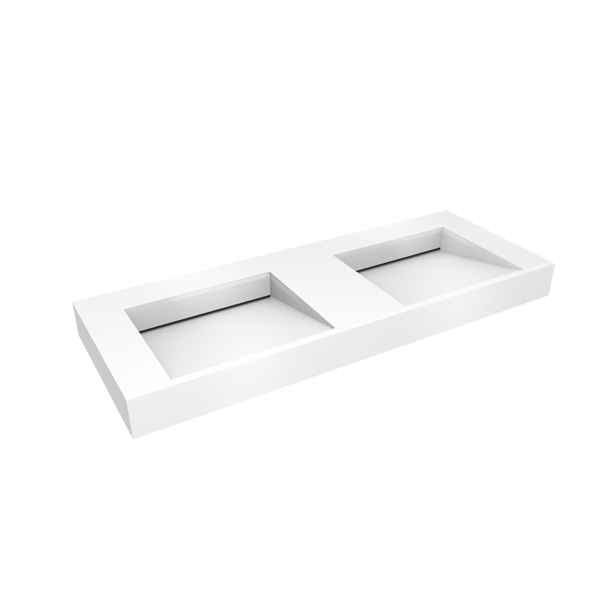 Oltens Stila lavabo 120x45 cm rectangulaire classique-double blanc 40004000