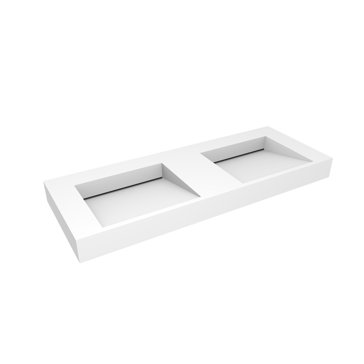 Oltens Stila lavabo 120x45 cm rectangulaire classique-double blanc 40004900