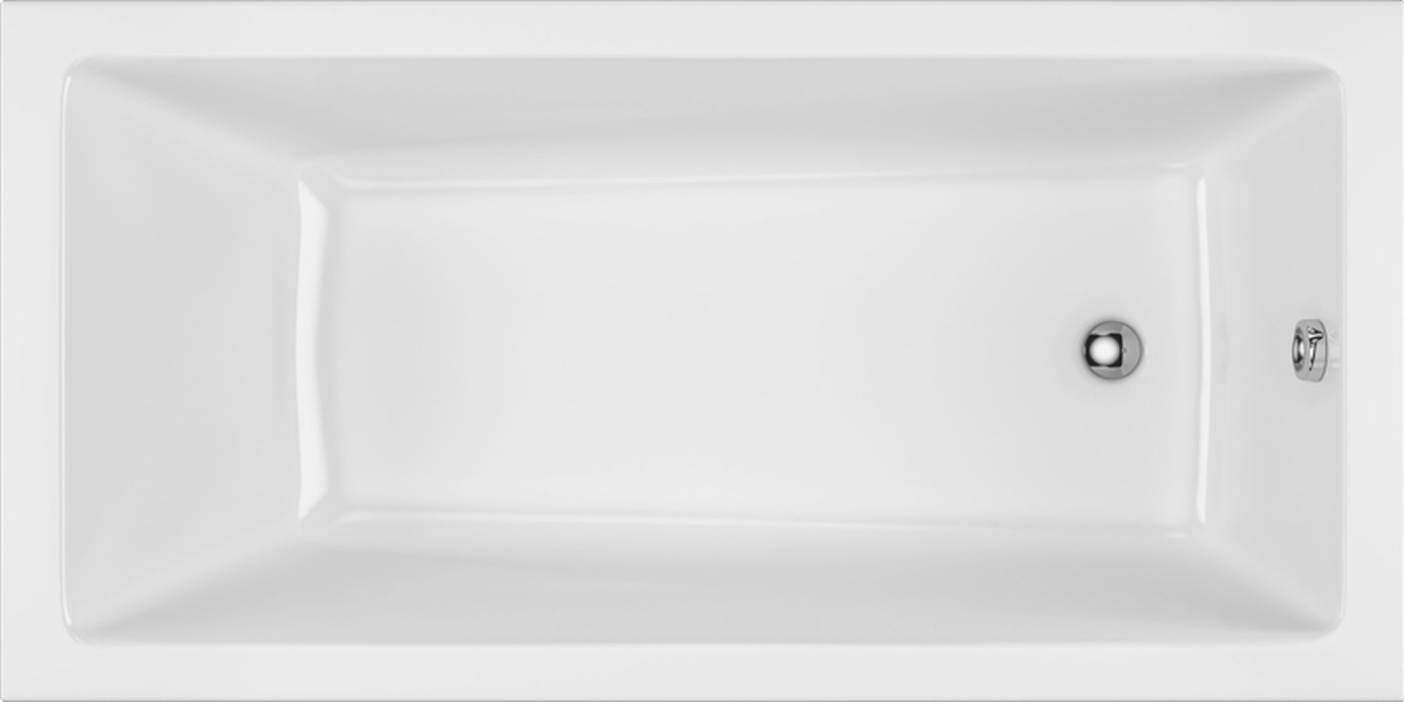 Excellent Wave baignoire rectangulaire 180x80 cm blanc WAEX.WAV18WH