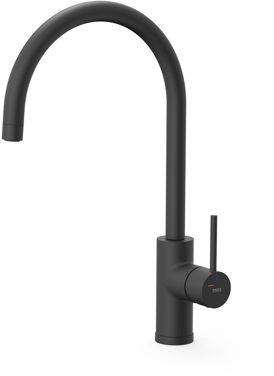 Tres Selection mitigeur de cuisine sur pied noir 23044005NM