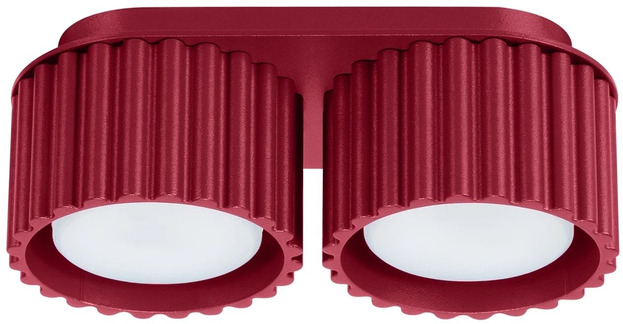 Sollux Lighting Aura plafonnier 2x10 W bordeaux SL.1823