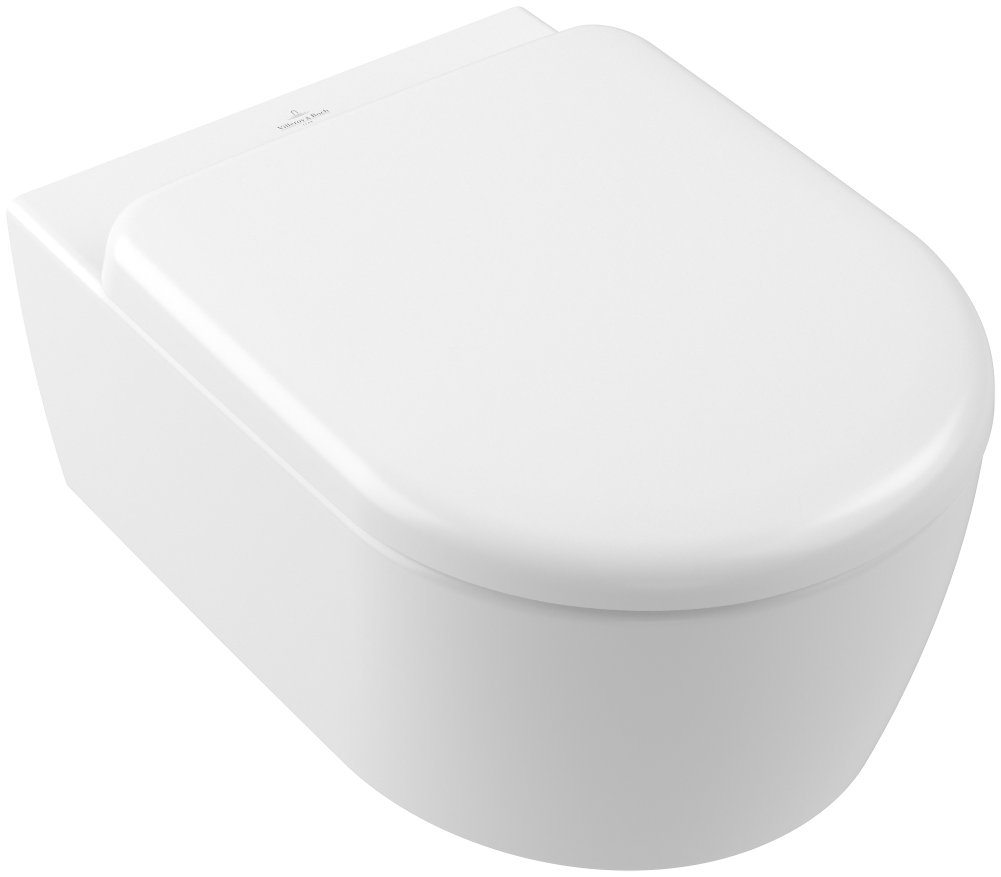 Villeroy & Boch Skyla cuvette wc avec abattant à descente lente suspendue oui oui blanc mat 5656CLRW