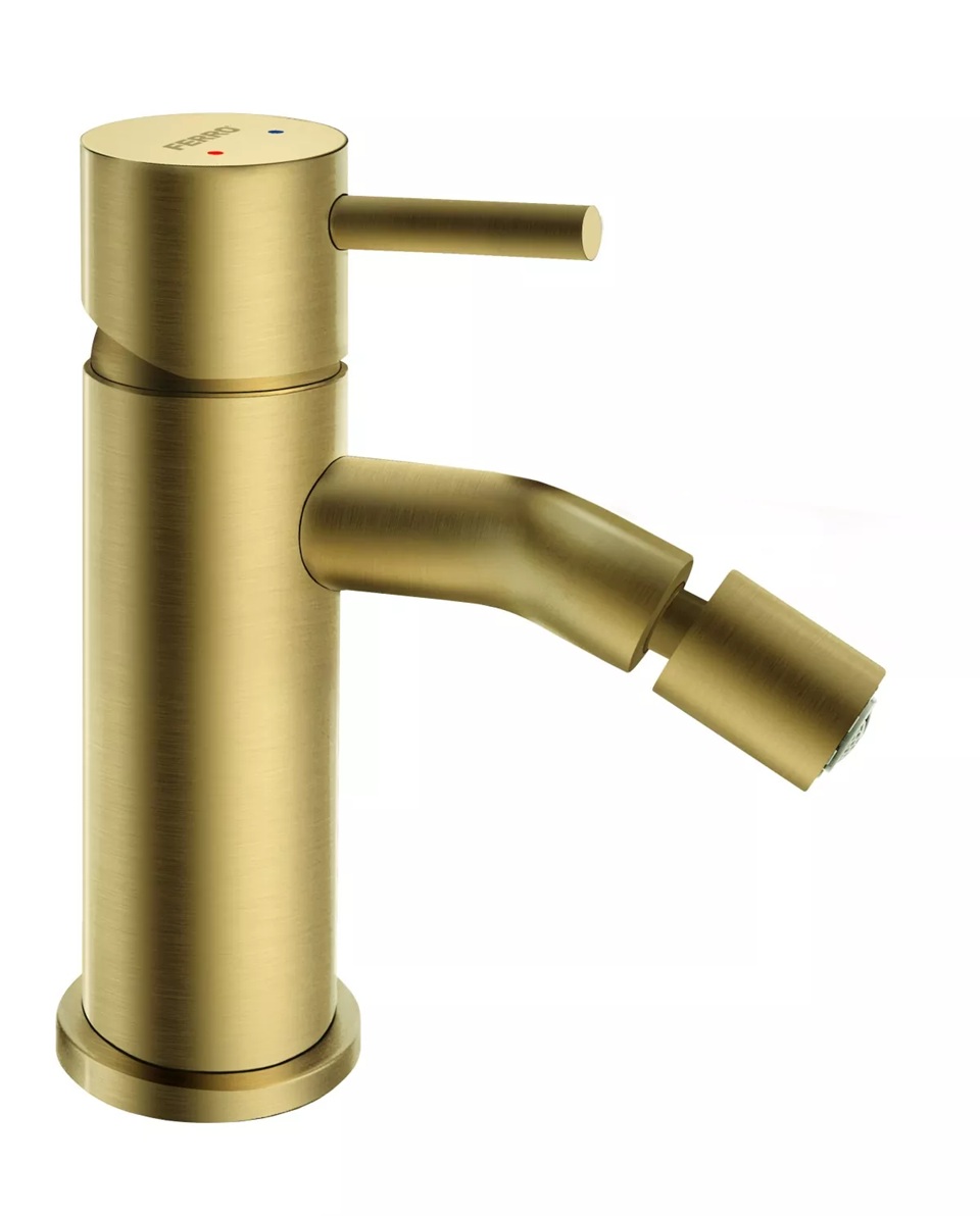 Ferro Ciriculus mitigeur de bidet sur pied doré BCK6BG