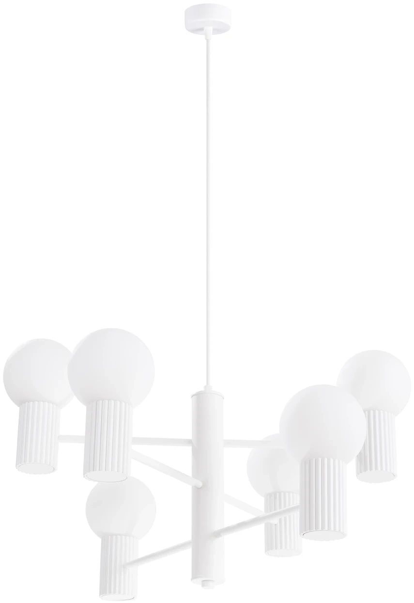 Sollux Lighting Halo lampe suspendue 6x8 W blanc SL.1829