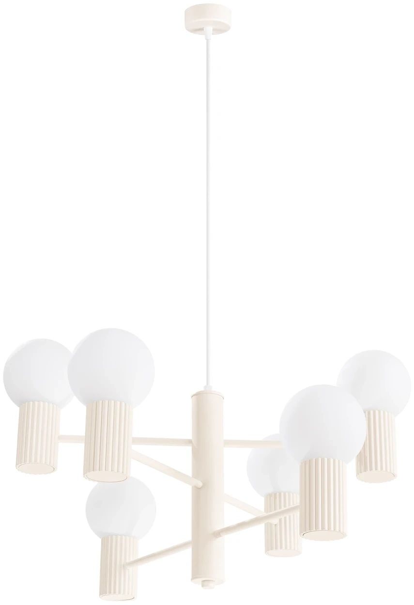 Sollux Lighting Halo lampe suspendue 6x8 W beige SL.1831