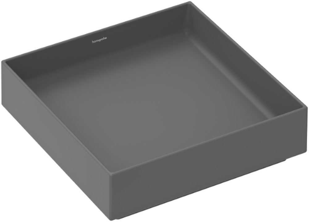 Hansgrohe Xuniva Evo E lavabo 40x40 cm carrée à poser gris/pierre mat 60324760