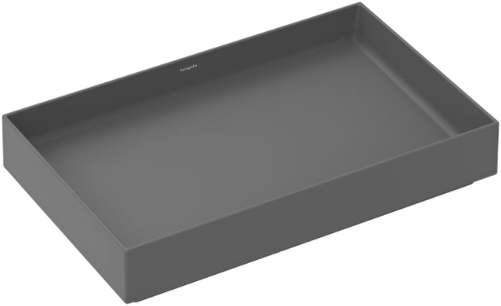 Hansgrohe Xuniva Evo E lavabo 65x40 cm rectangulaire à poser gris/pierre mat 60326760
