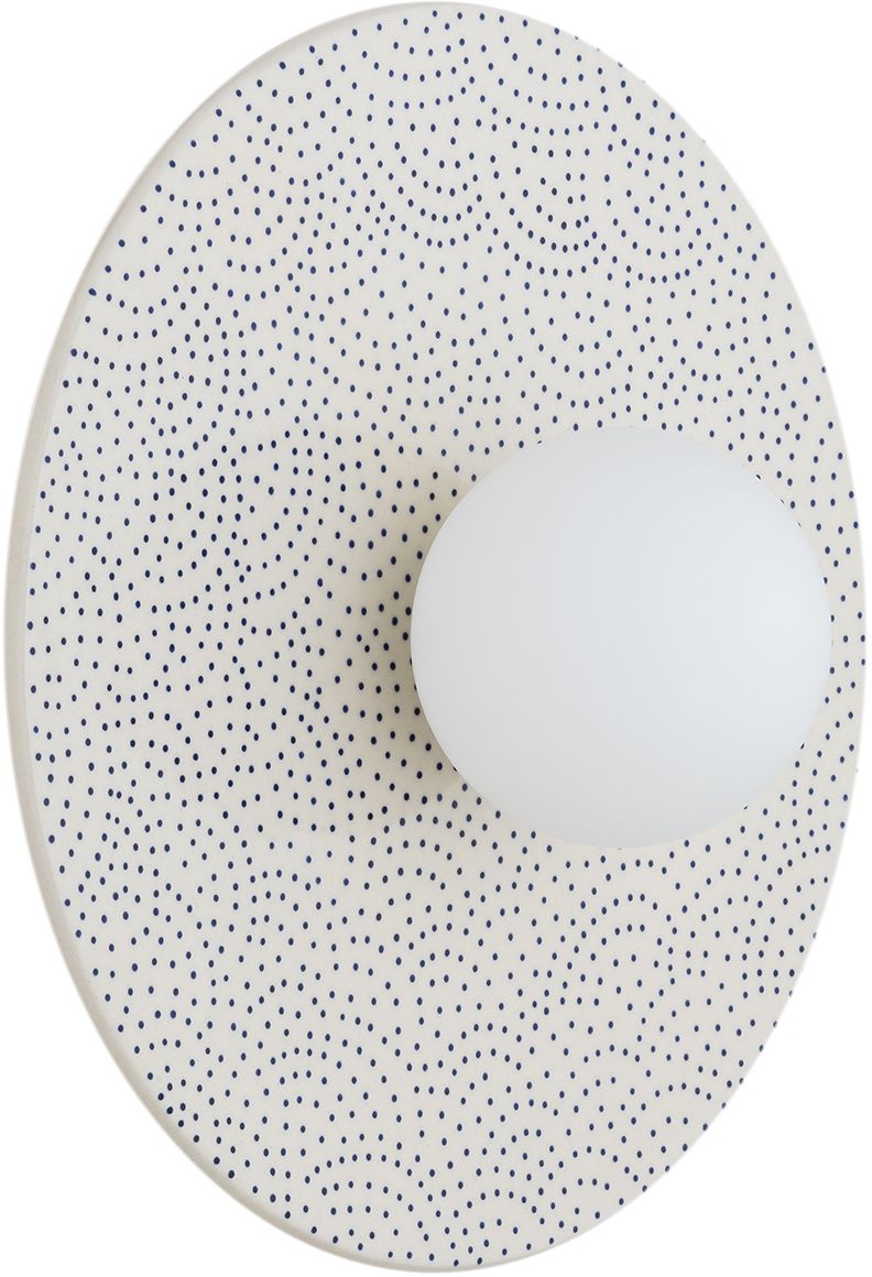 Argon Boll applique murale 1x6 W blanc-opale-bleu marine 8936