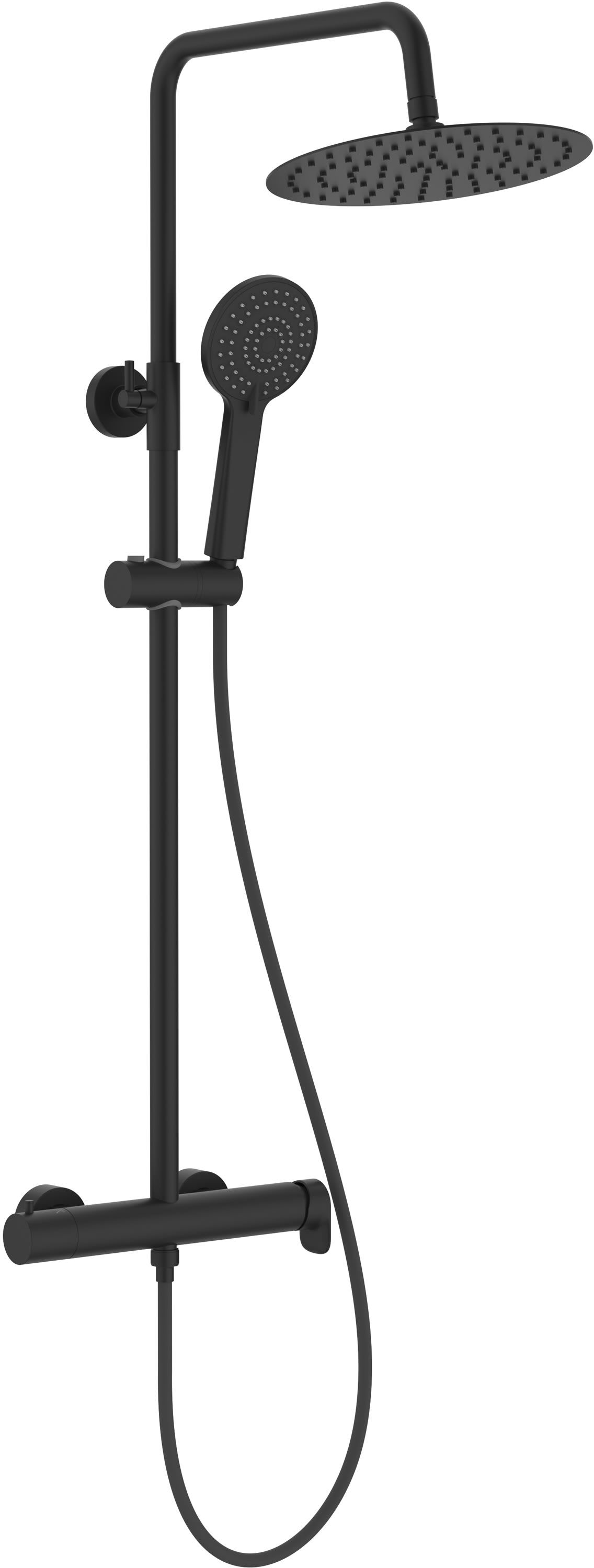 Roca Vega Plus ensemble de douche mural oui noir A5A9A6ENB0