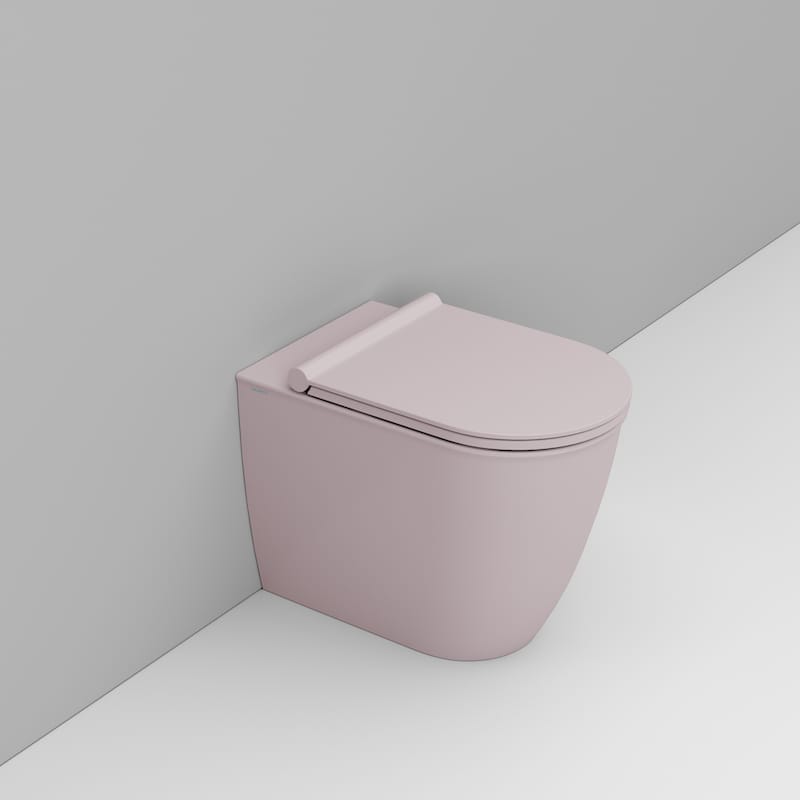 Ceramica Dolomite Mayka cuvette de wc sur pied sans bride rose D483165