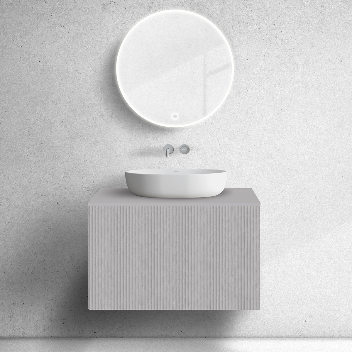 Oltens Lun armoire 80x44.7x52 cm sous-lavabo suspendu 60028900