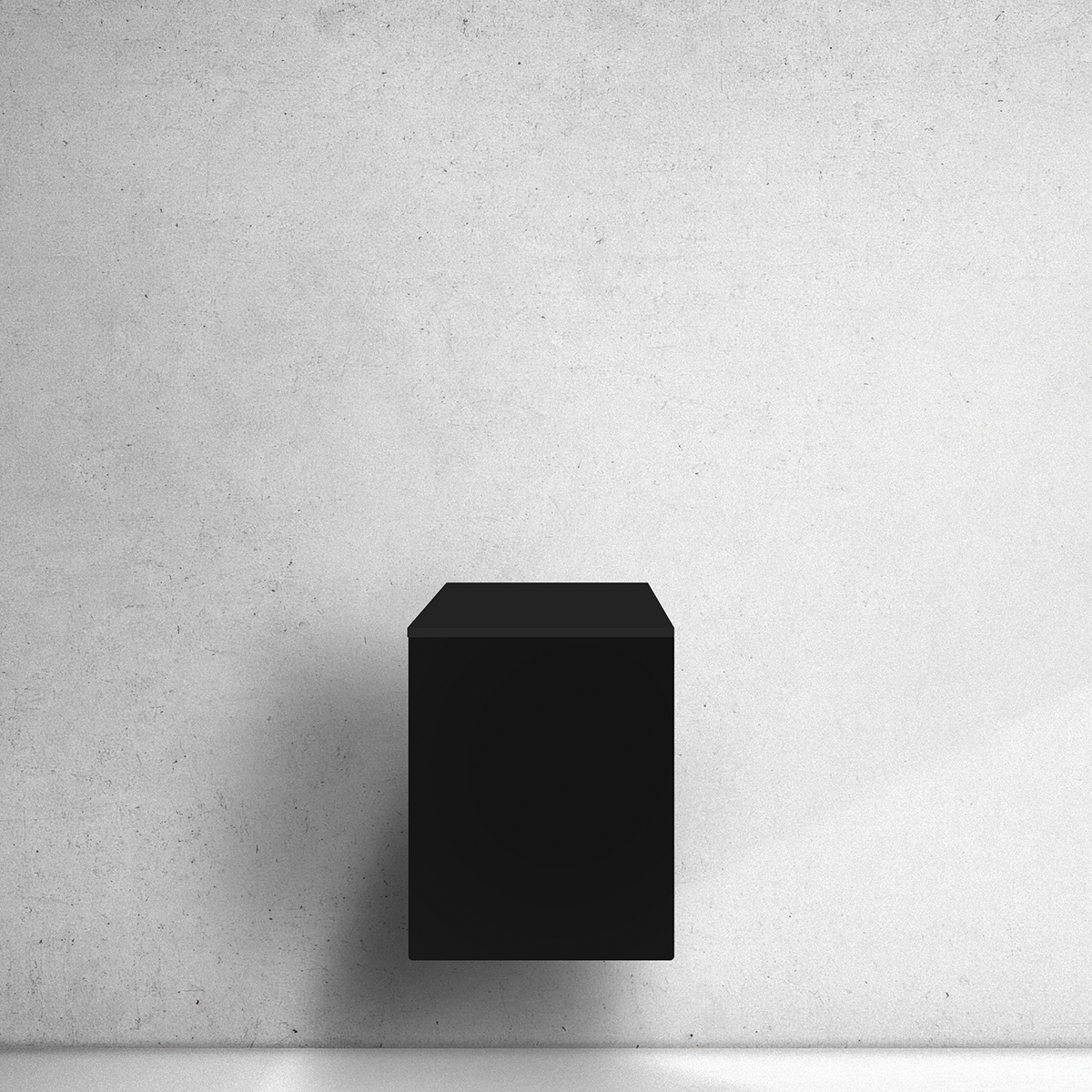Oltens Lun armoire 40x45x52 cm sous-lavabo suspendu noir 60031300