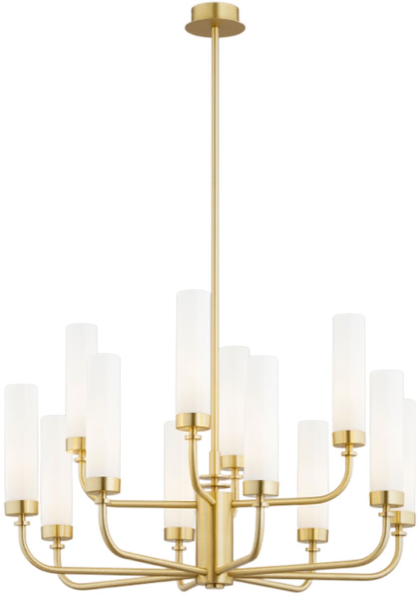 Argon Preston lampe suspendue x7 W blanc-laiton 5085