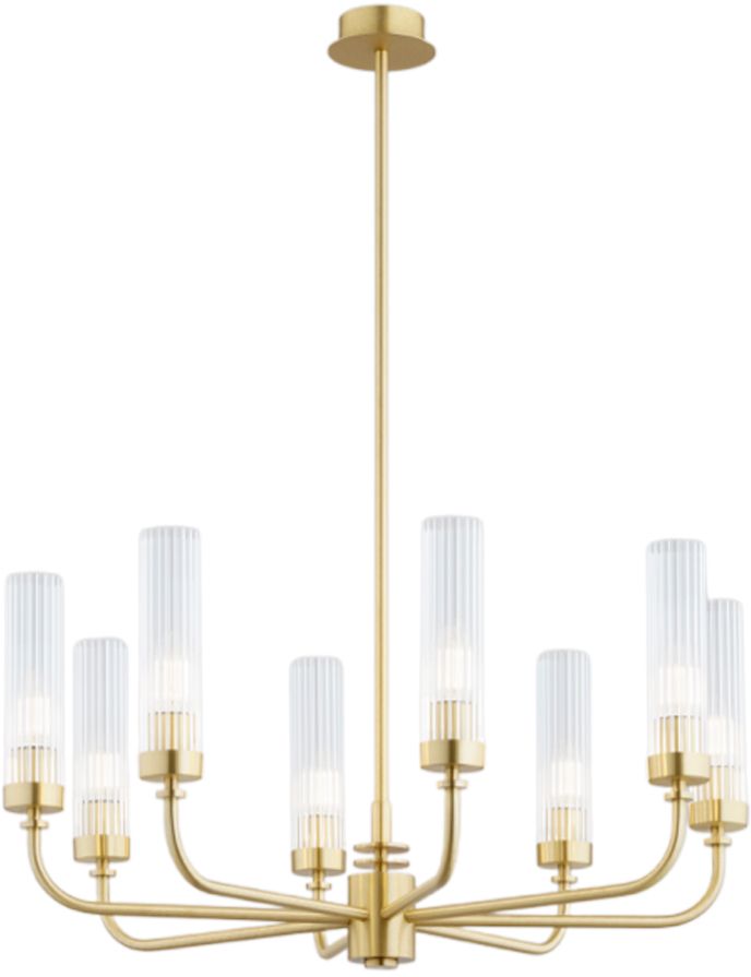Argon Preston lampe suspendue x7 W laiton-transparent 5082