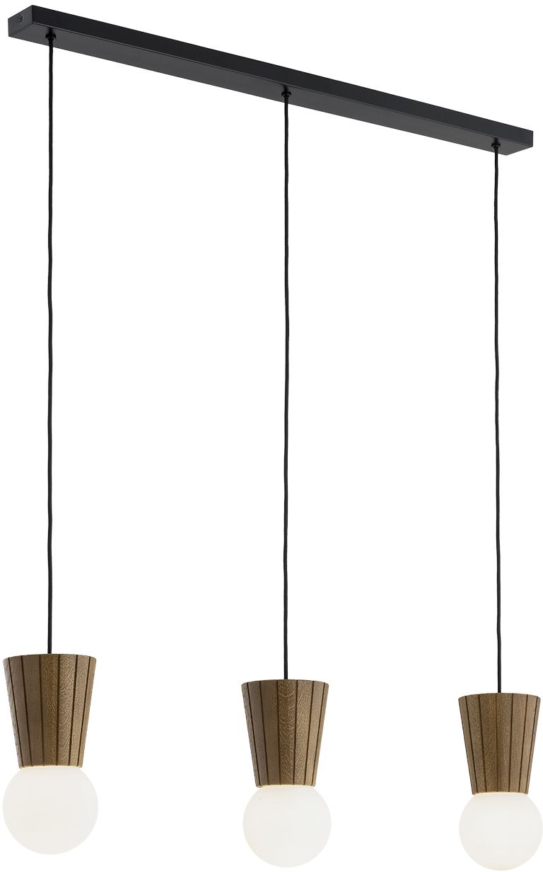Argon Volante lampe suspendue 3x6 W bois-opale 6358