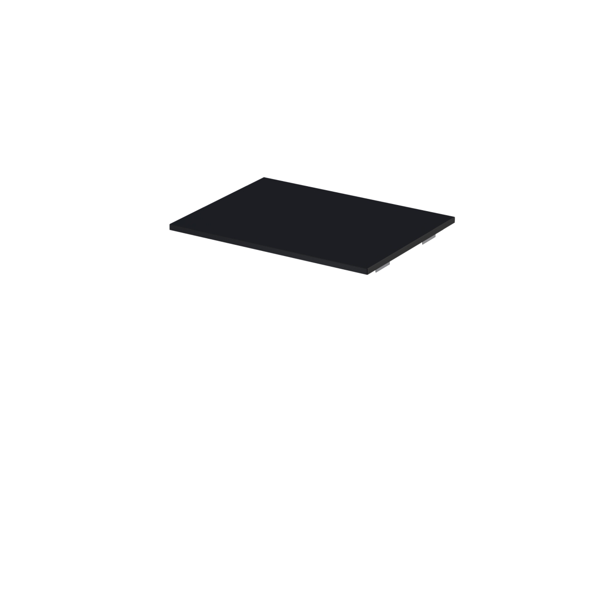 Oltens Lun plan de travail suspendu 60x45 cm noir 63024300
