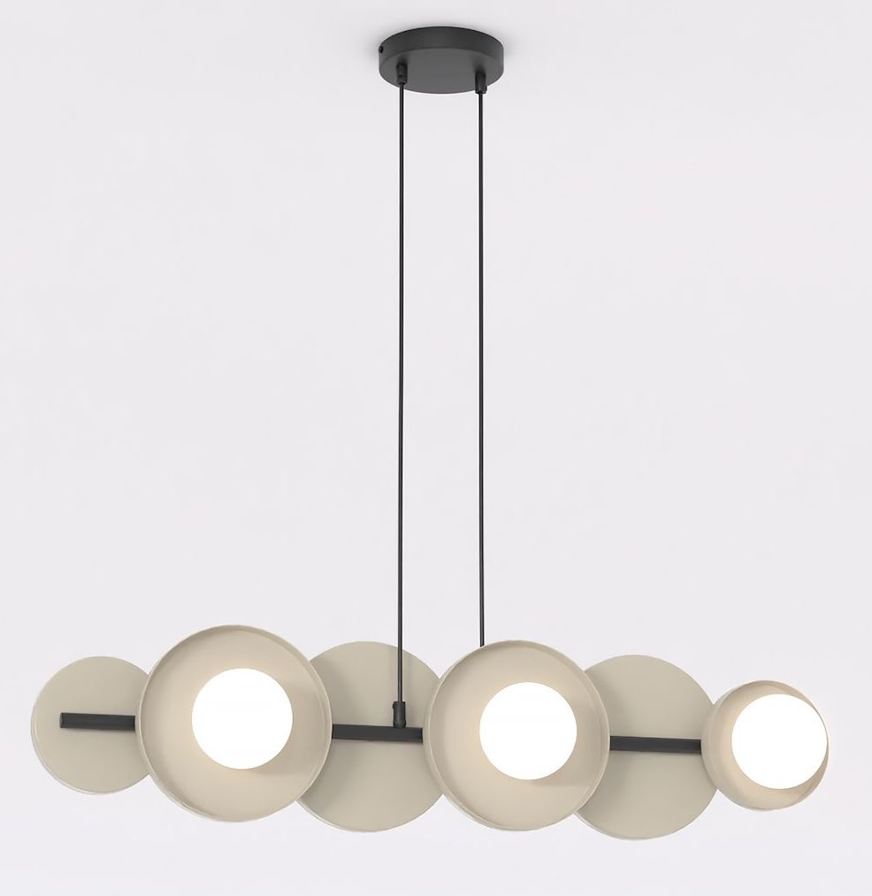 Emibig 6 BL Mokka lampe suspendue 6x8 W café 1488/6