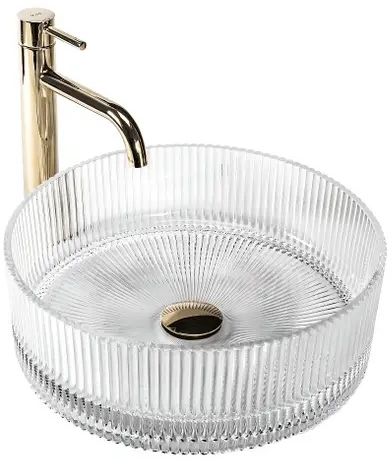 Rea Ingrid lavabo 36x36 cm ronde à poser brillant REA-U8522