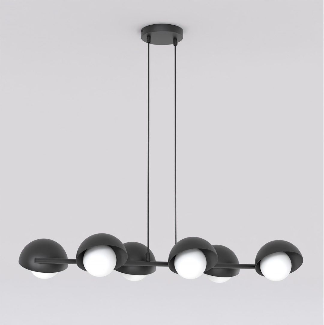 Emibig Boom lampe suspendue 6x8 W noir 1589/6