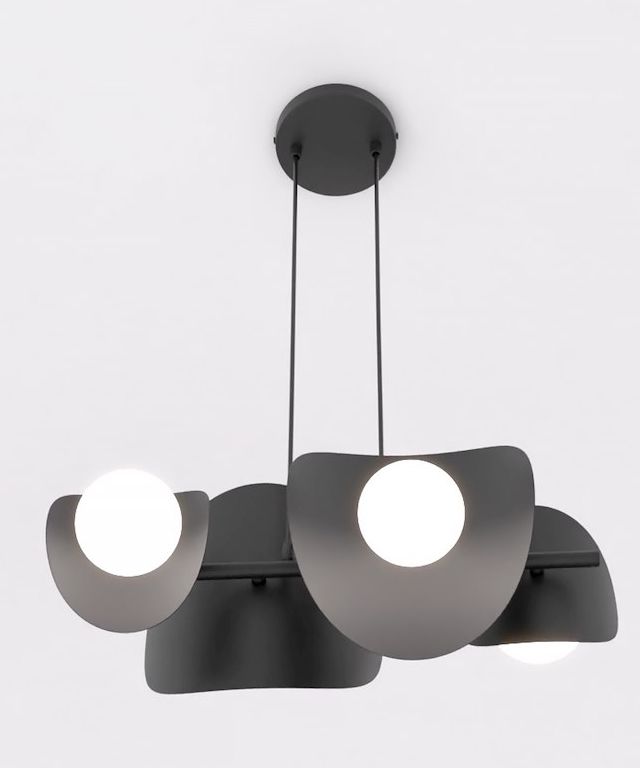 Emibig Elementi lampe suspendue 4x8 W noir 1491/4
