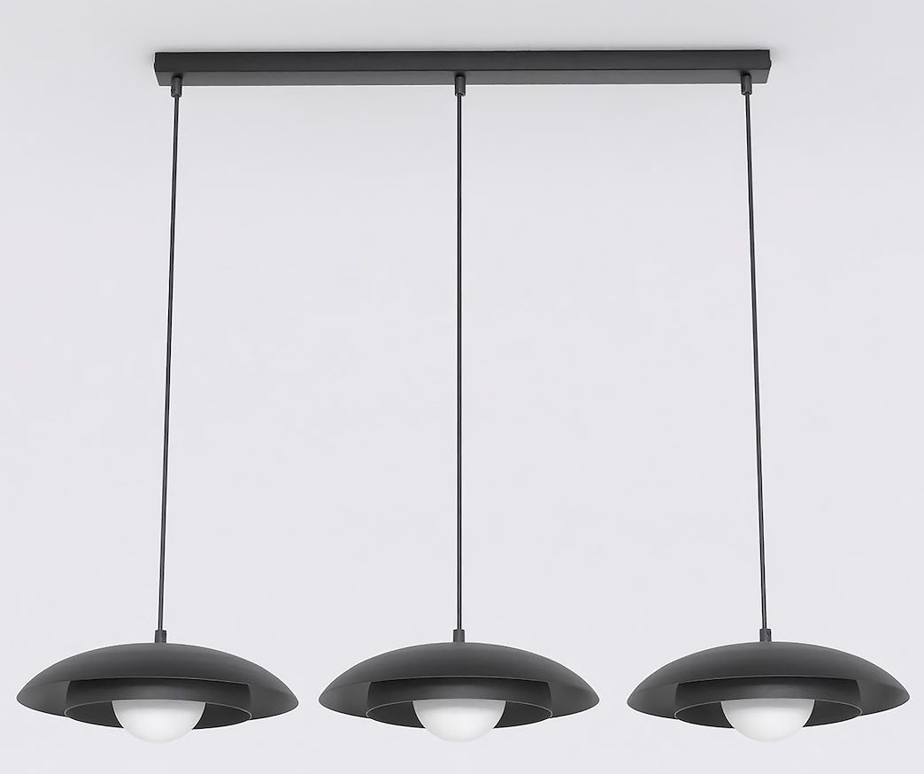 Emibig Skin lampe suspendue 3x8 W noir 1603/3