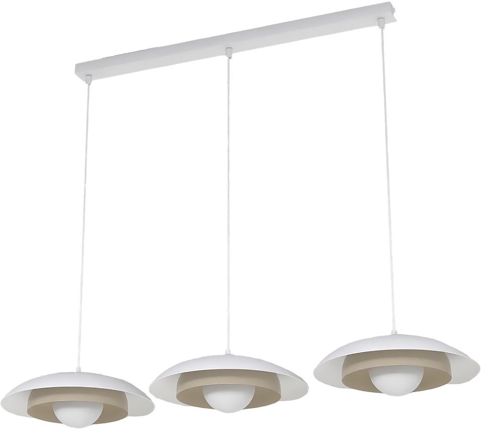 Emibig Skin lampe suspendue 3x8 W blanc-cappuccino 1605/3