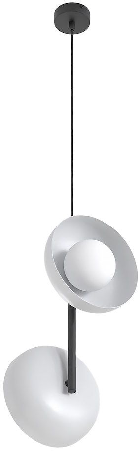 Emibig Vanila lampe suspendue 2x8 W gris/cendre 1597/2