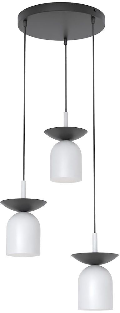 Emibig Ego lampe suspendue 3x10 W noir 1611/3PREM