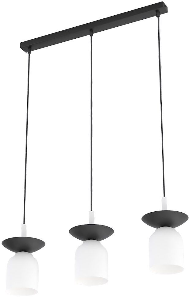 Emibig Ego lampe suspendue 3x10 W blanc-noir 1613/3