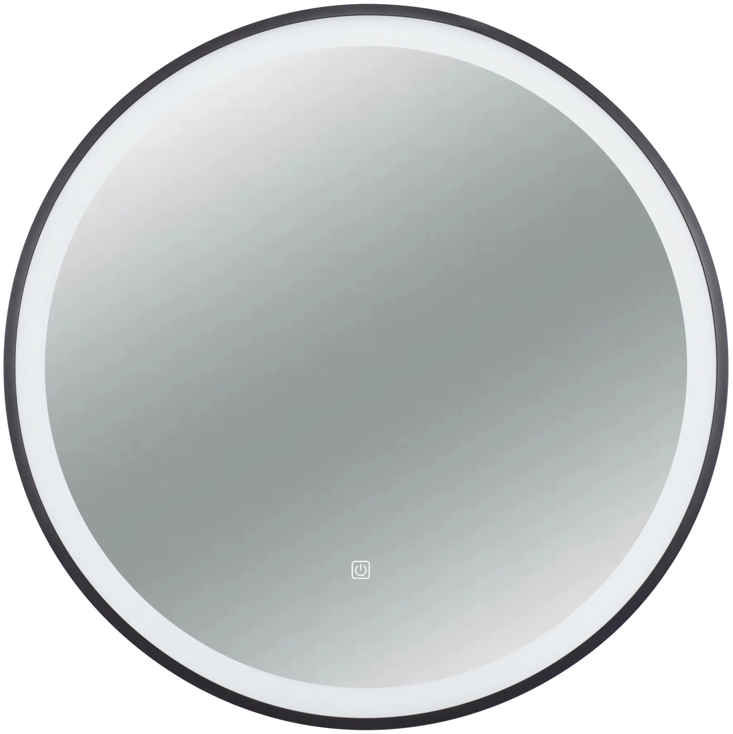 Balneo Venus miroir 80x80 cm circulaire avec éclairage oui noir L0101010403-3