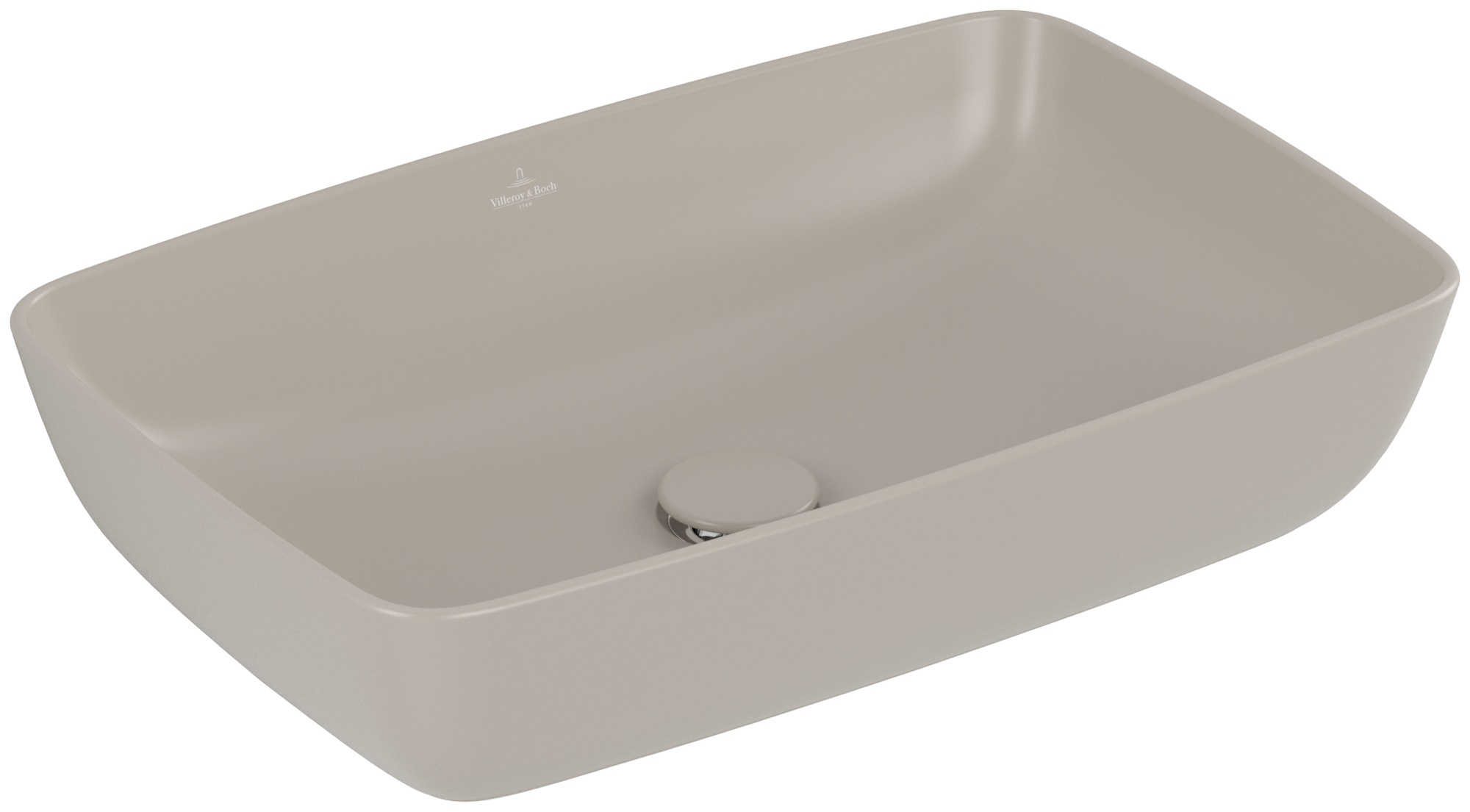 Villeroy & Boch Artis lavabo 58x38.5 cm rectangulaire à poser marron/beige 417258AM
