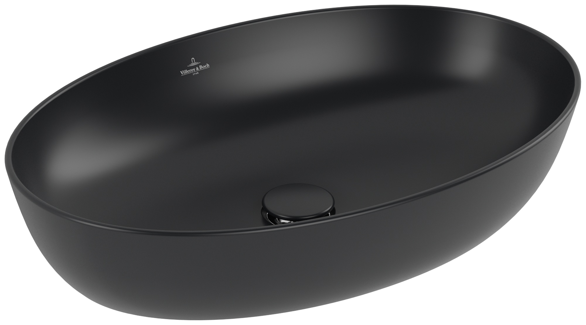 Villeroy & Boch Artis lavabo 61x41 cm ovale à poser noir 419861R7