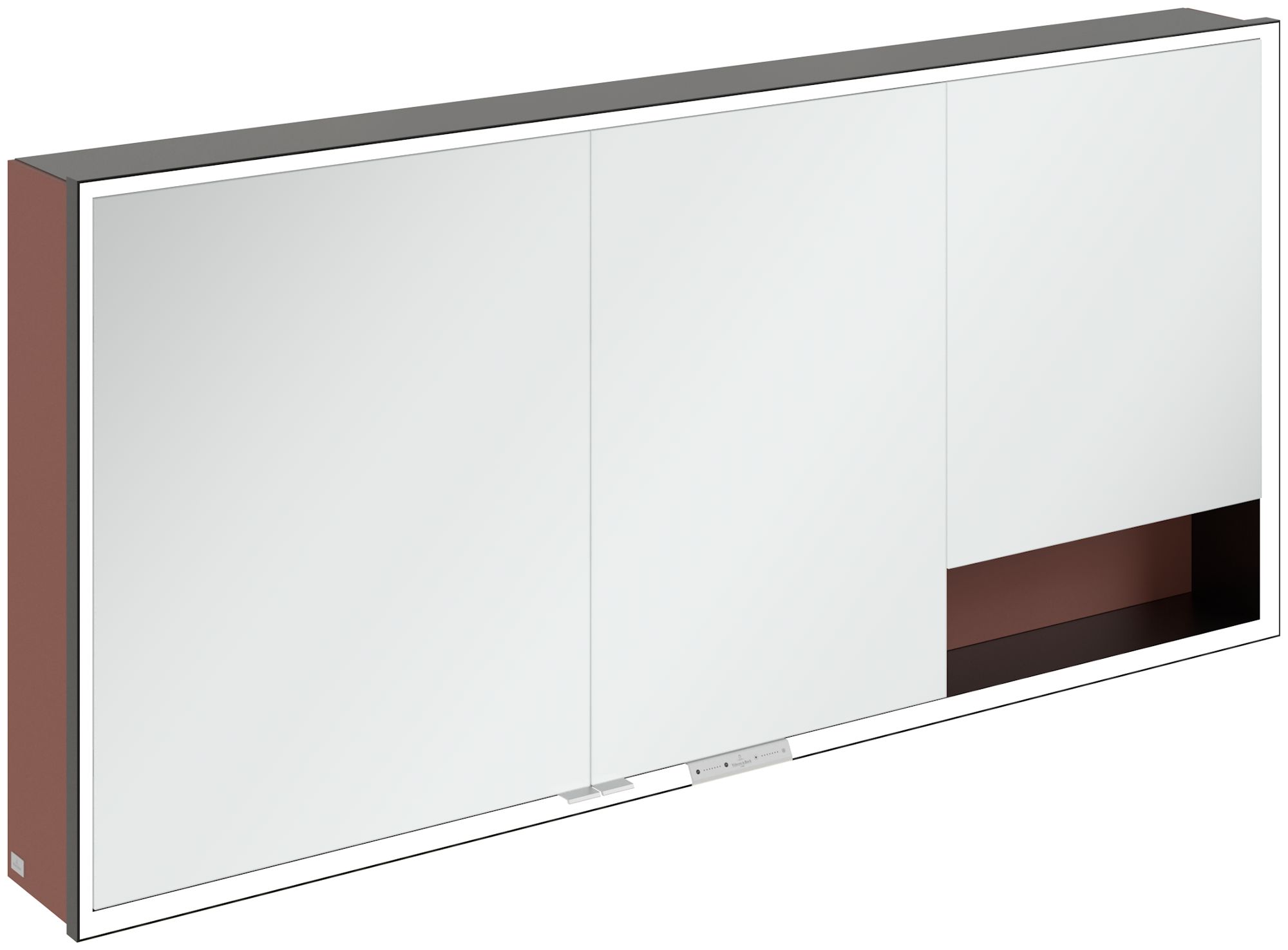 Villeroy & Boch My View+ armoire 160x16.8x75 cm avec miroir noir-rouge B48116AH