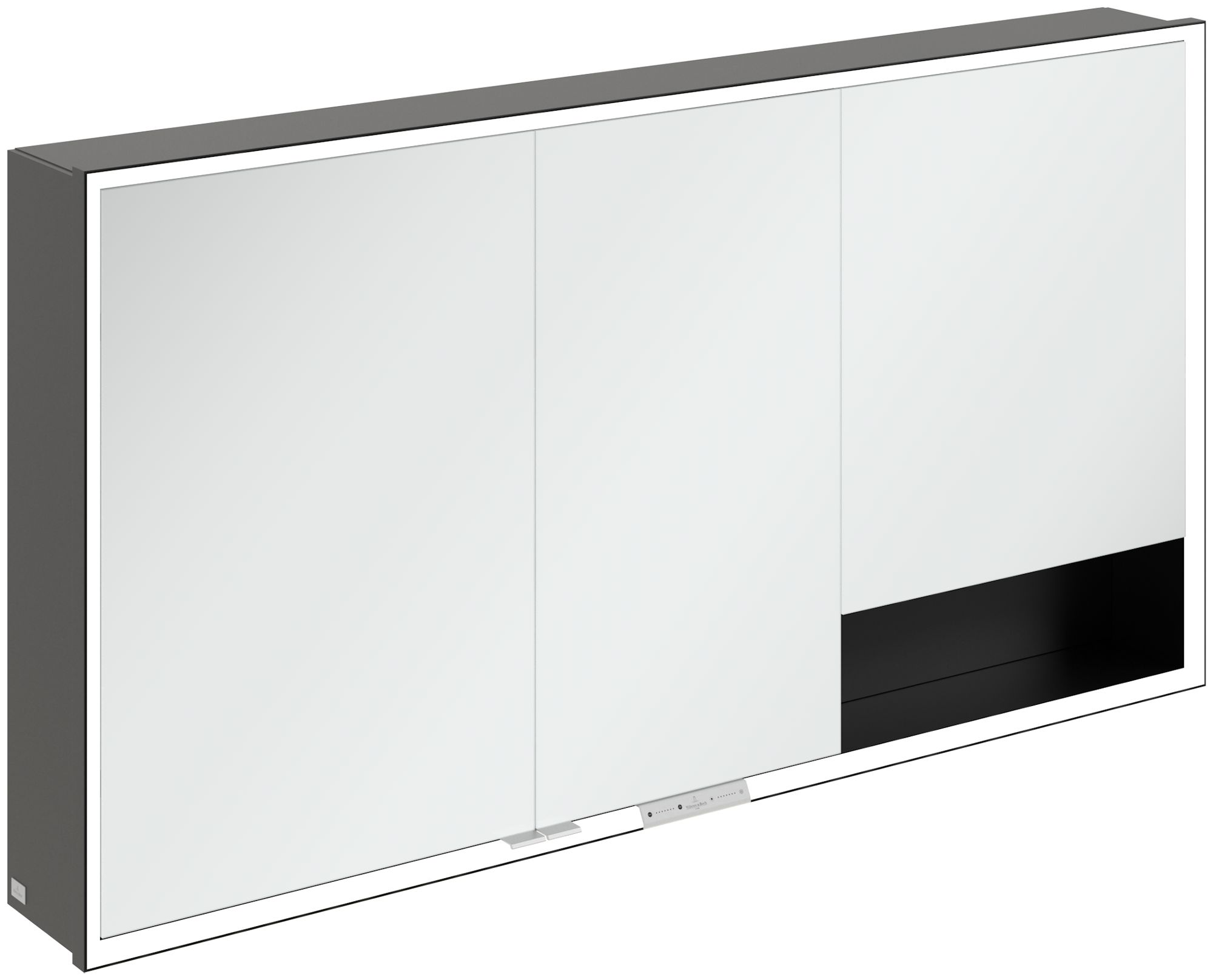 Villeroy & Boch My View+ armoire 140x16.8x75 cm avec miroir noir B4811400