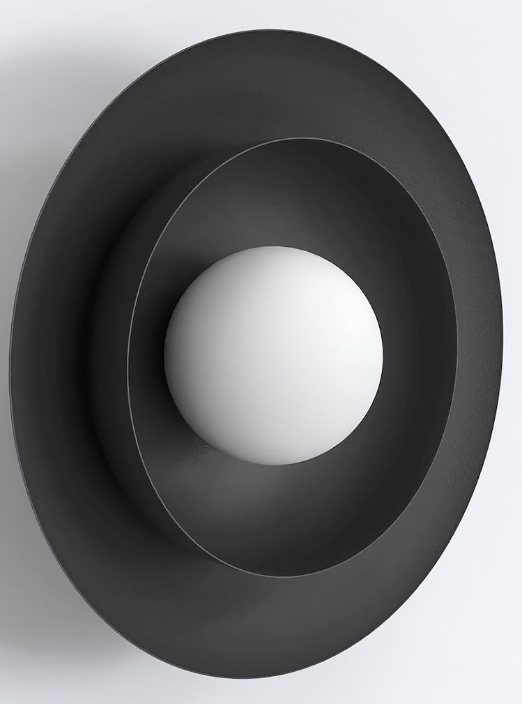 Emibig Poppi applique murale 1x8 W noir 1522/K1