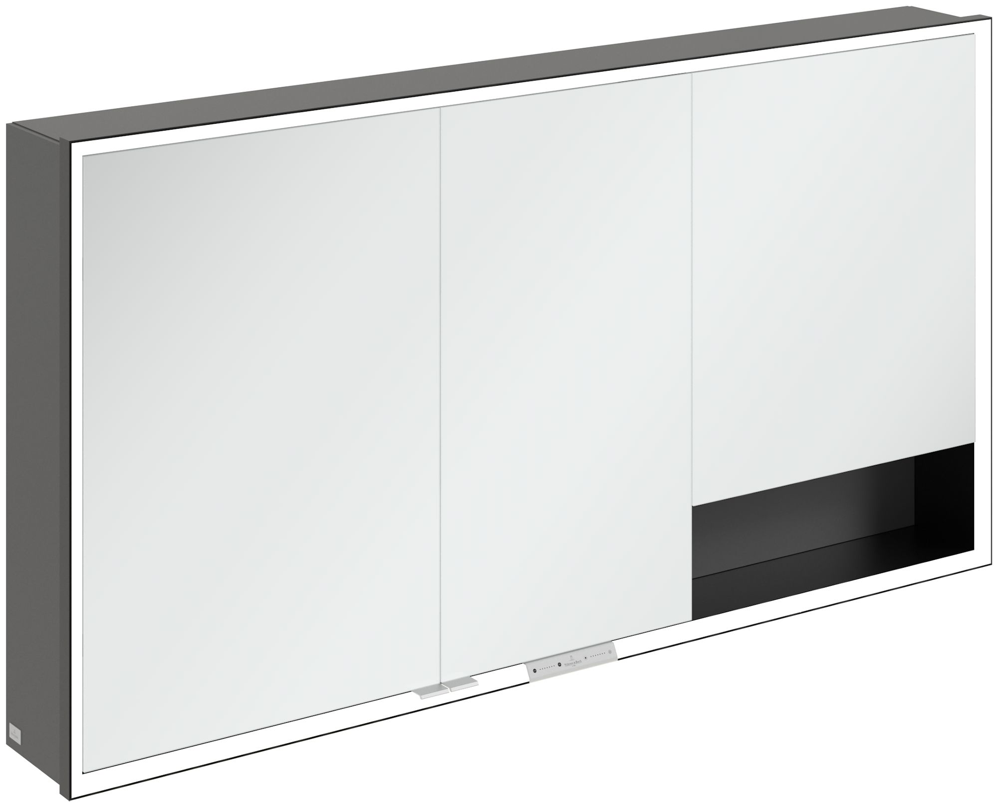 Villeroy & Boch My View+ armoire 140x16.8x75 cm avec miroir noir-graphite B48114VR