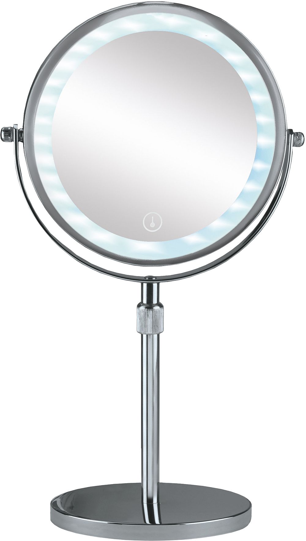 Kleine Wolke LED Mirror miroir cosmétique 20.5x37 cm circulaire avec éclairage argenté 8507124886