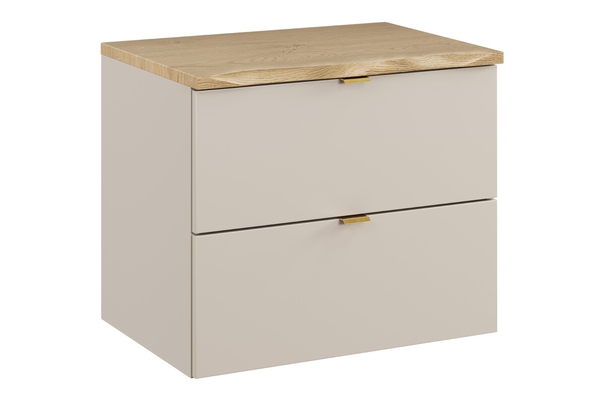 Set armoire Comad Dalia Cashmere DALIA CASHMERE 82-60-46-2S, plan de travail suspendu Comad Nature Cremona NATURE CREMONA 89-60-46 M