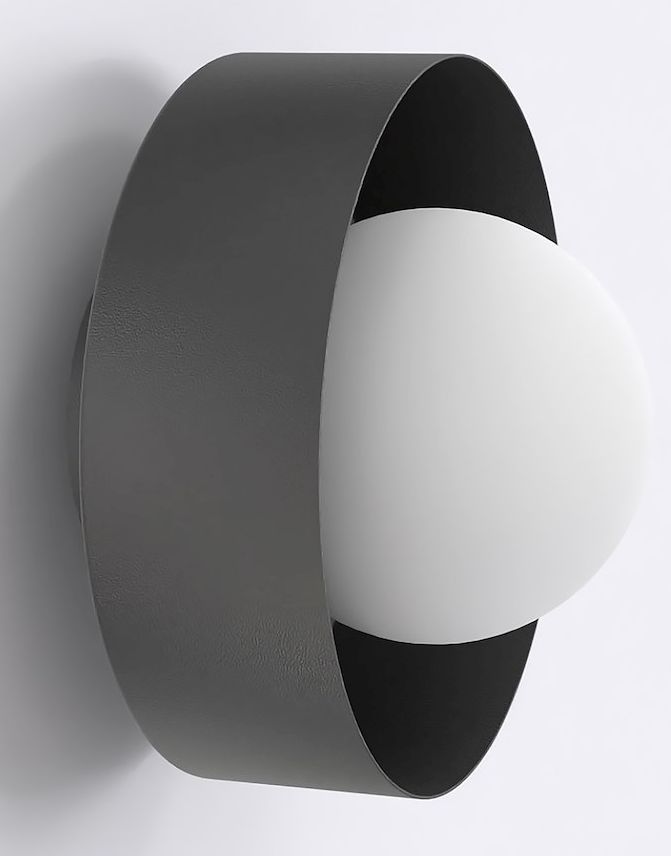 Emibig Lulu applique murale 1x8 W noir 1536/K1