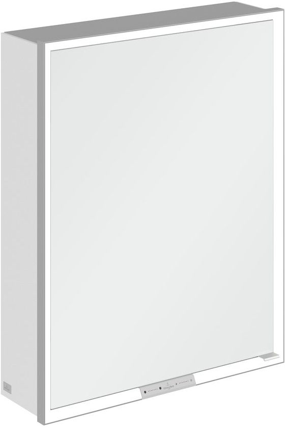 Villeroy & Boch My View+ armoire 75x16.8x60 cm avec miroir blanc A4816LVE