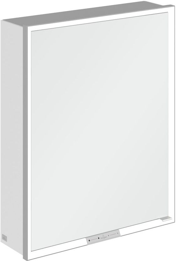 Villeroy & Boch My View+ armoire 75x16.8x60 cm avec miroir blanc A4816LVF