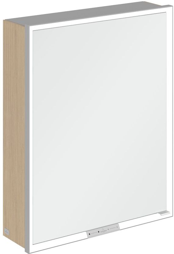 Villeroy & Boch My View+ armoire 75x16.8x60 cm avec miroir chêne A4816LVJ