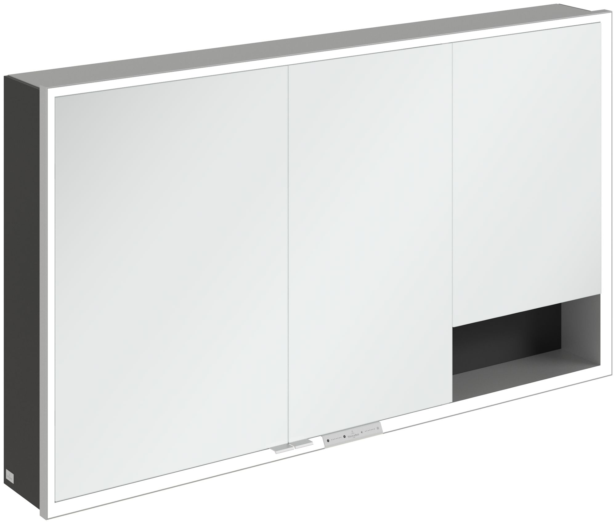 Villeroy & Boch My View+ armoire 130x16.8x75 cm avec miroir noir A48113VL
